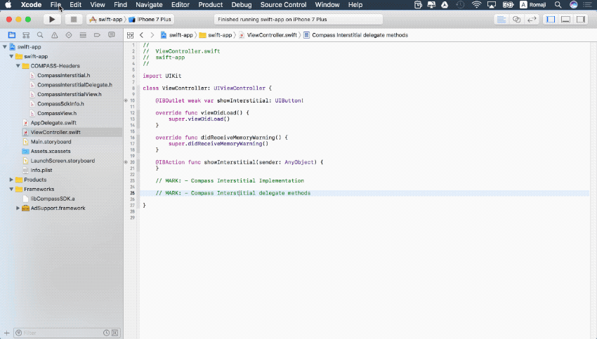 Swift-CompassInterstitial